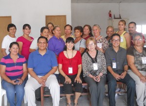 Promotora training group and trainers, August 2012